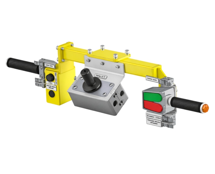 Bedieneinheit mit Auf Ab Steuerung für Manipulator zur kontrollierten Hubbewegung und ergonomischen Bedienung im industriellen Handling