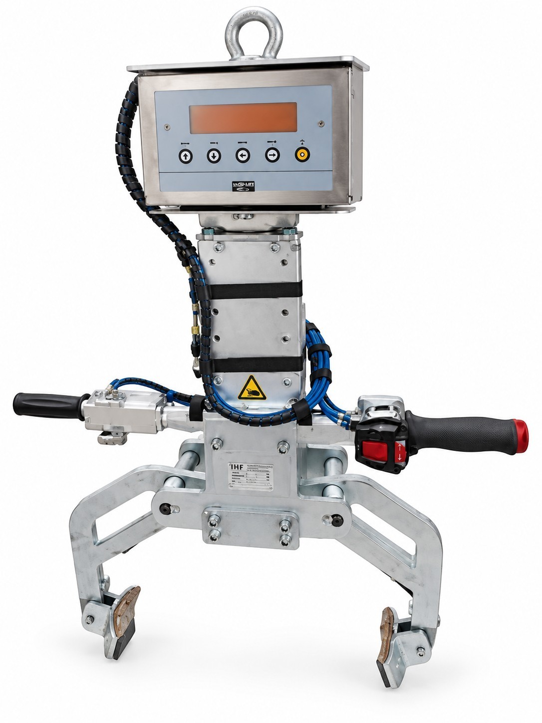greifmittel-und-greifmittelaufnahme-von-fassheber-mit-fassklammer-fuer-keg Greifmittel und Greifmittelaufnahme eines Fasshebers mit Fassklammer für das sichere Handling von Keg-Fässern.