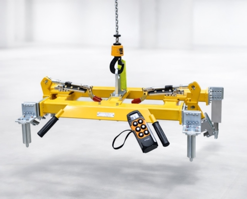 Lastaufnahmemittel mit Konturengreifer zum sicheren Greifen und positionsgenauen Handling unterschiedlicher Bauteilgeometrien in der industriellen Anwendung